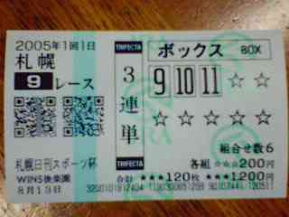 馬券もビシッと行かせて頂きました